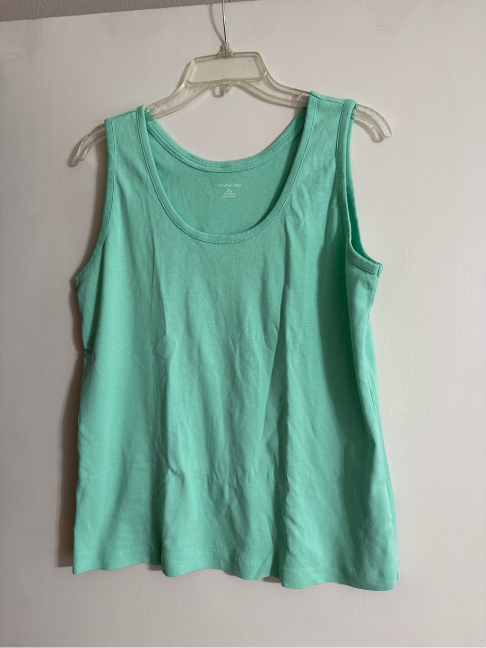 Lands' End Mint Green Scoop Neck Tank